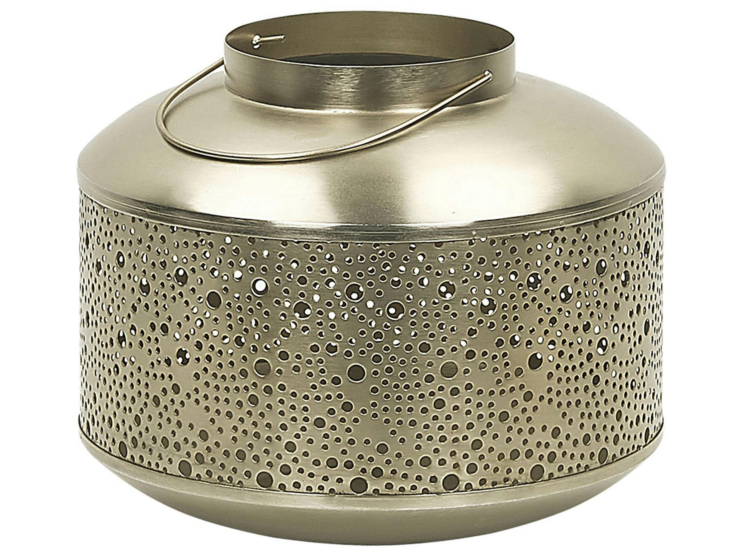 CORFU - Lanterne décorative en acier doré 22 cm