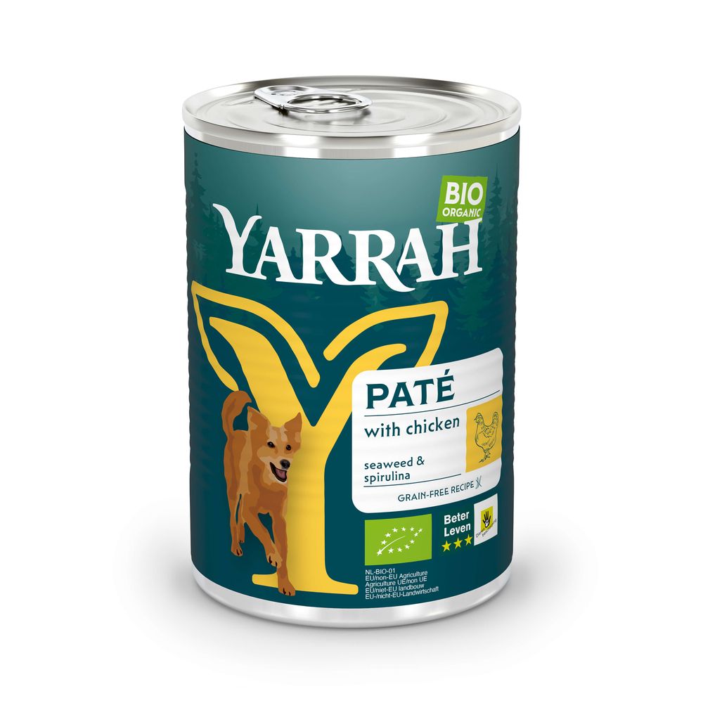 Yarrah Organic Chicken Paté with Organic Spirulina & Organic Seaweed
