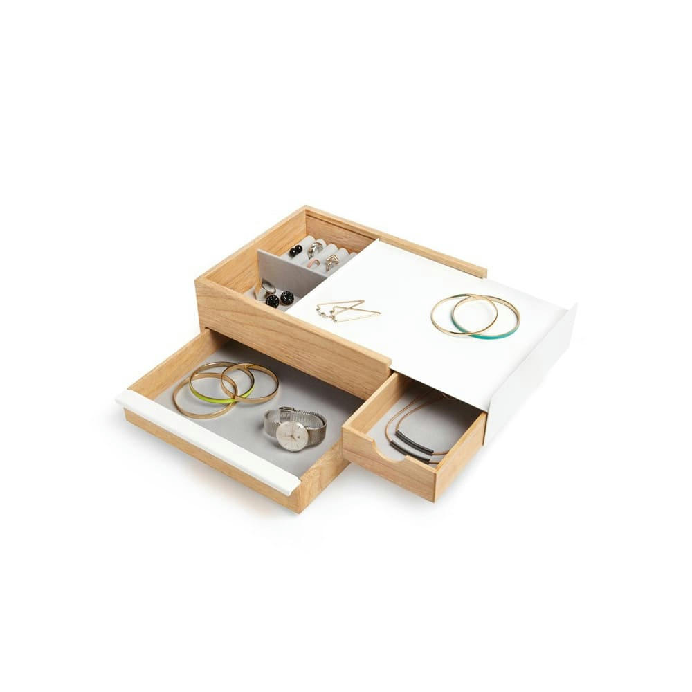 STOWIT - Boite à bijoux stowit bois naturel
