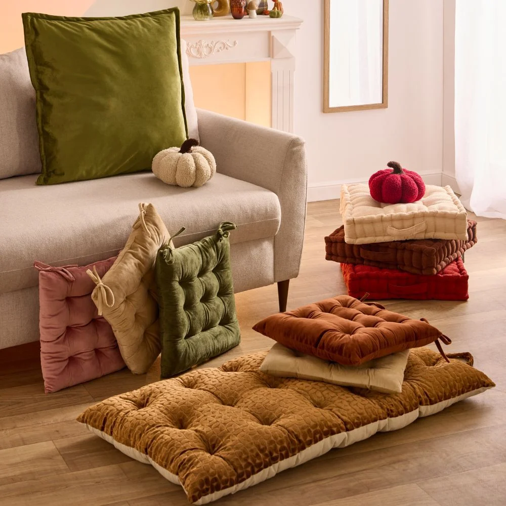Coussin, plaid et tapis