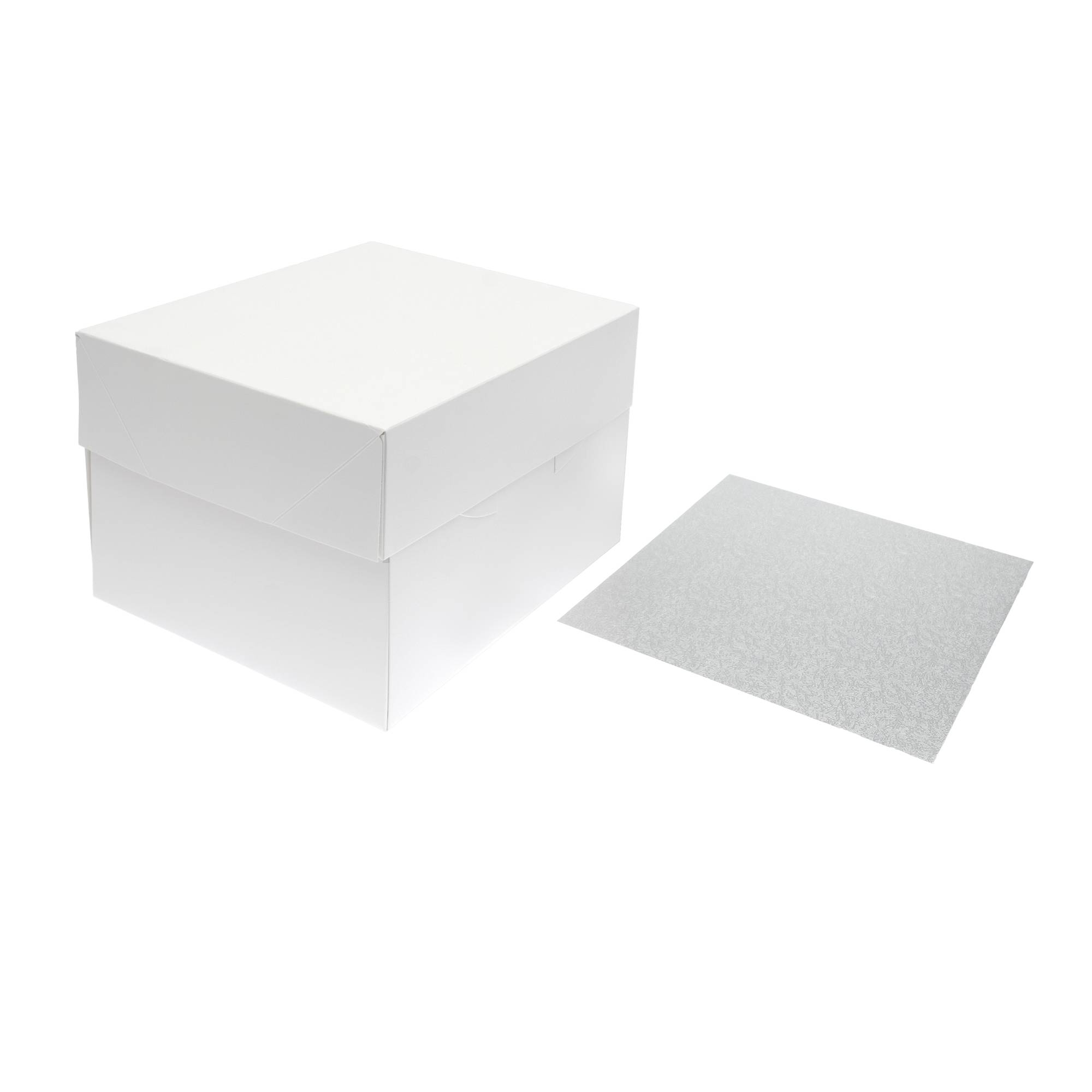 Square Cake Board and Box 8 Inches