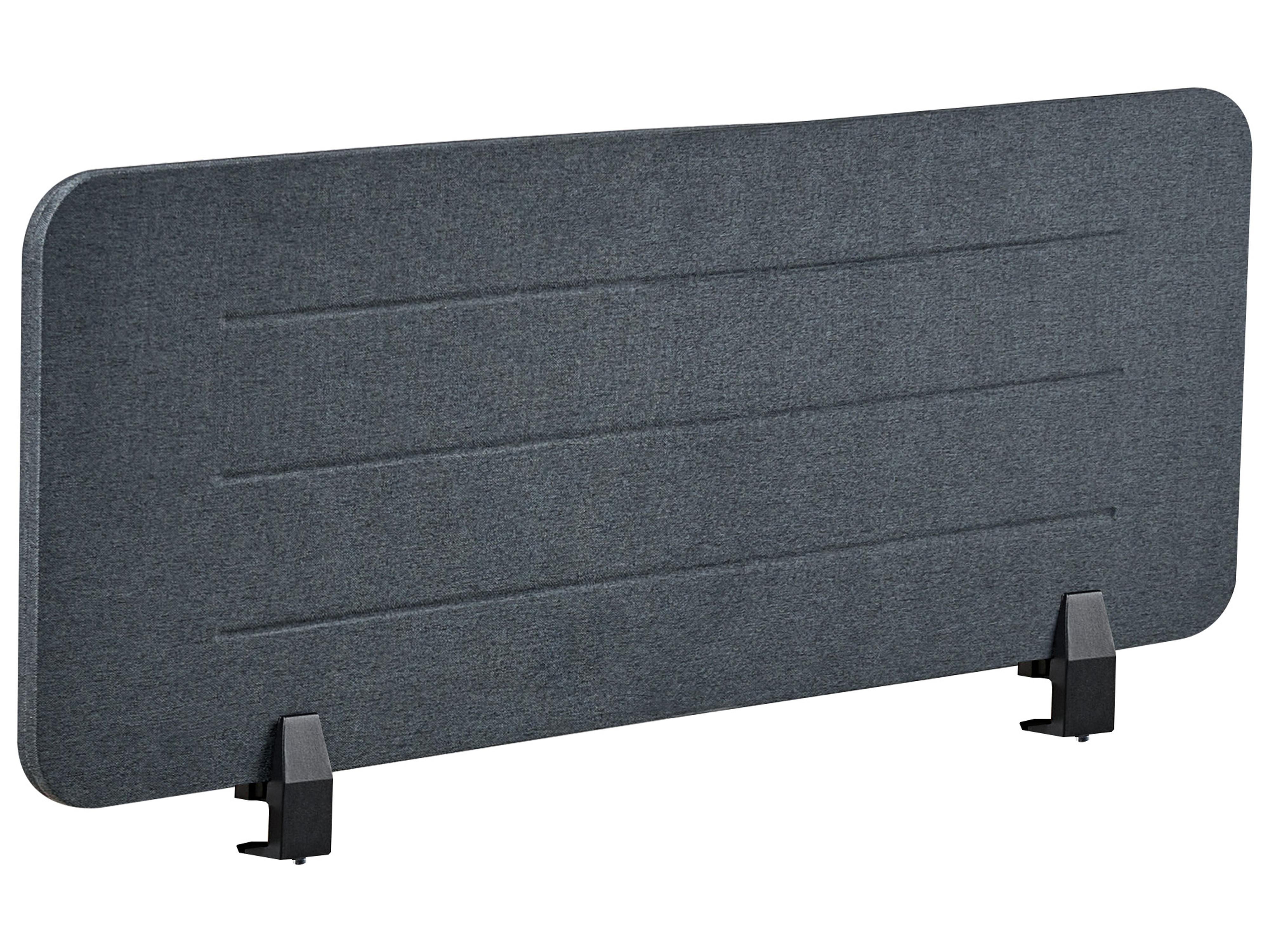 Desk Screen ZIGGY 120 x 40 cm Dark Grey