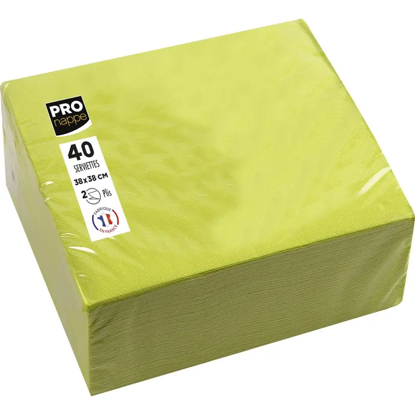 Serviette 40er-Set Kiwigrün