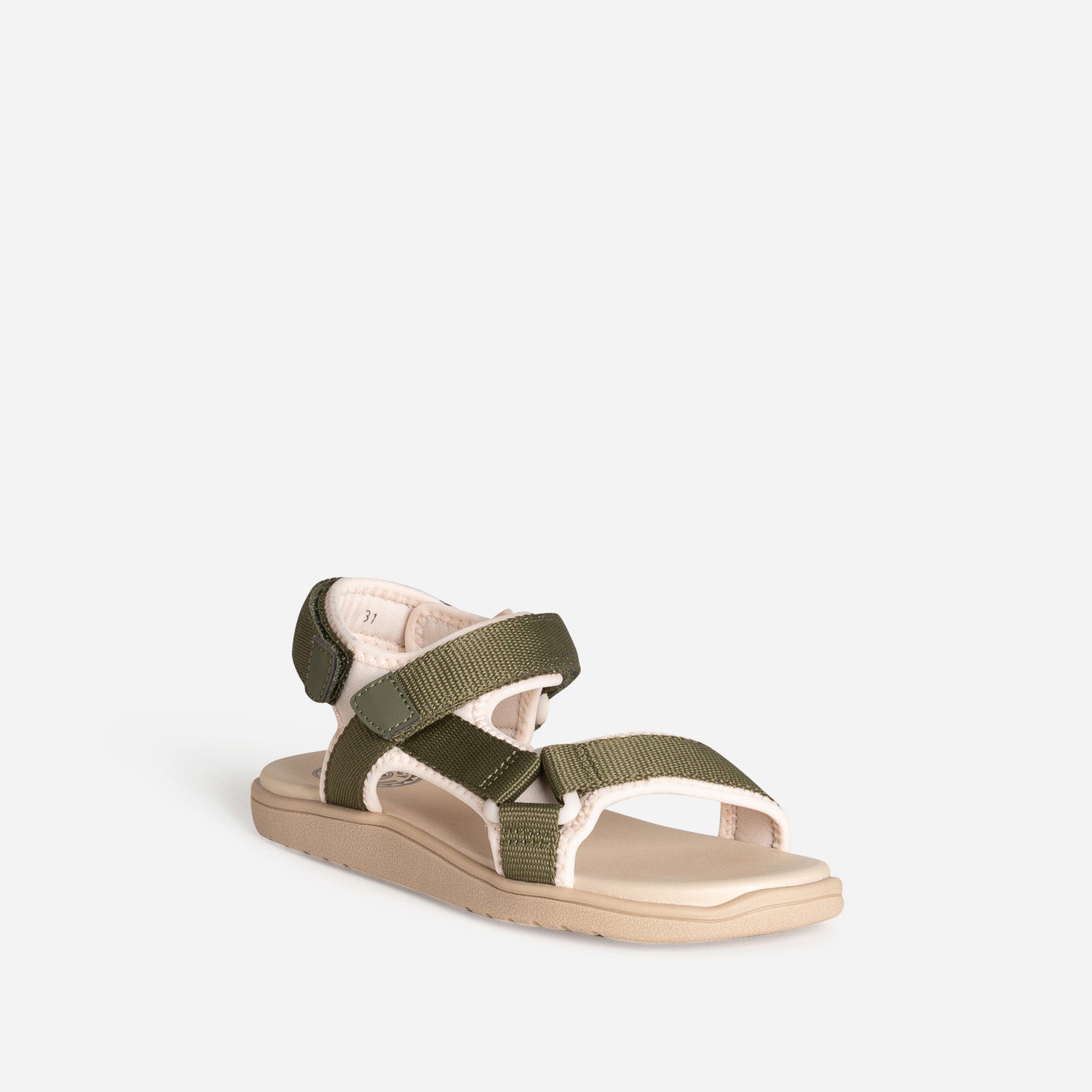 Sandale BUGGY kaki à scratchs