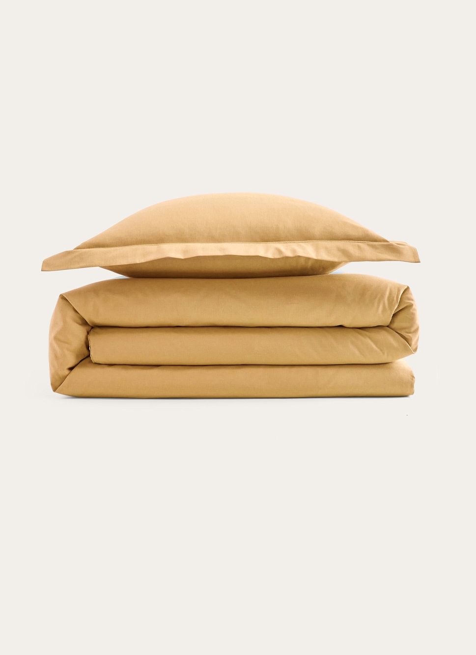 HOUSSE DE COUETTE UNIE EN COTON TOURNESOL