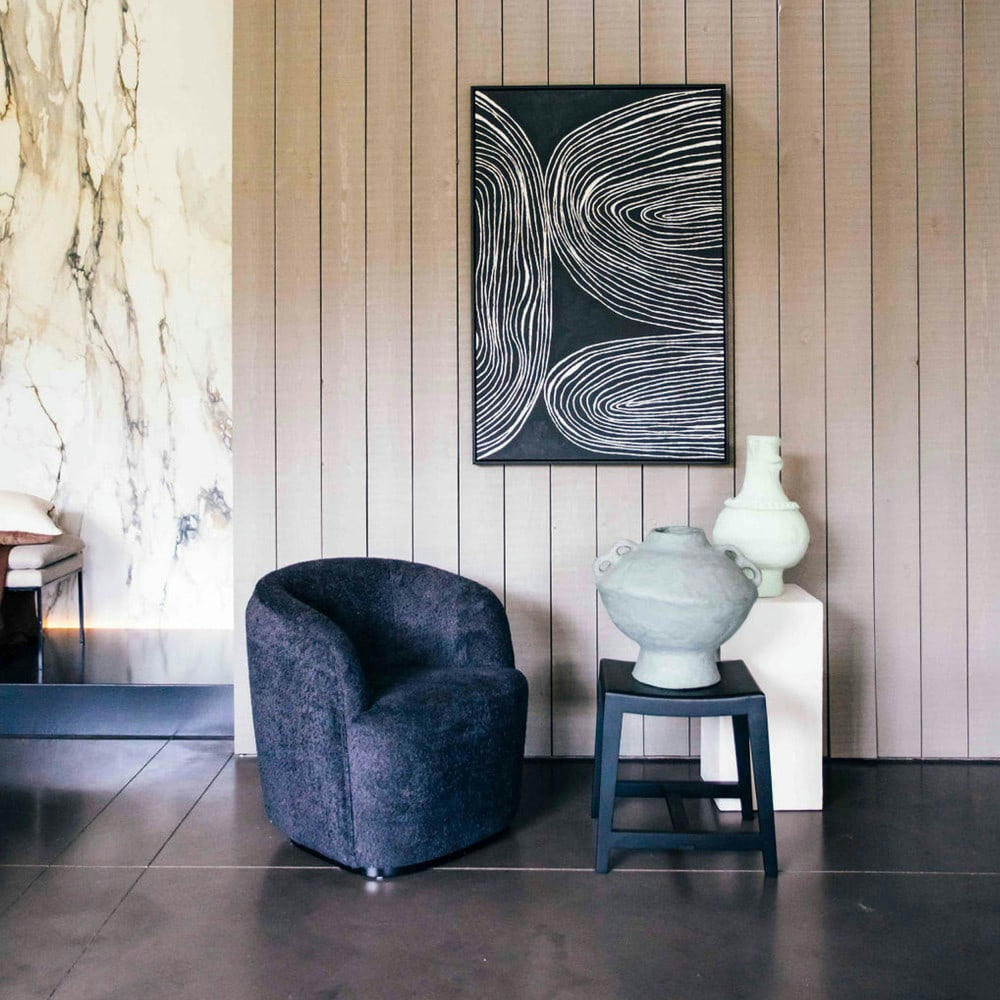 SESTRI III - Toile avec cadre noir 83x123,5cm