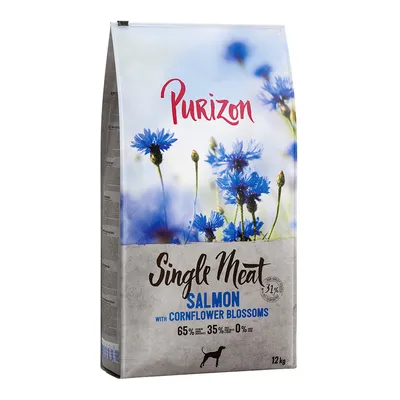 Purizon Single Meat Adult Dog - Grain-Free Salmon with Cornflower Blossoms