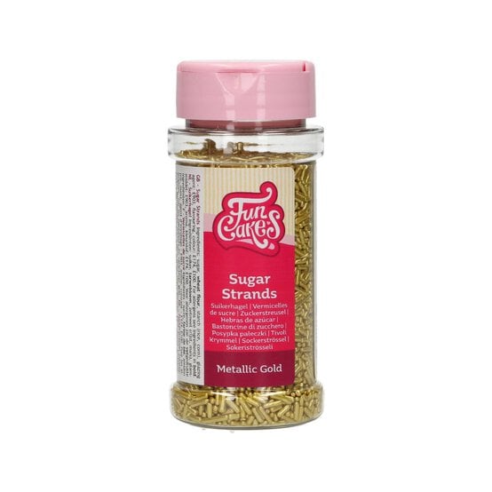 FunCakes Metallic Gold Sugar Strands 80g