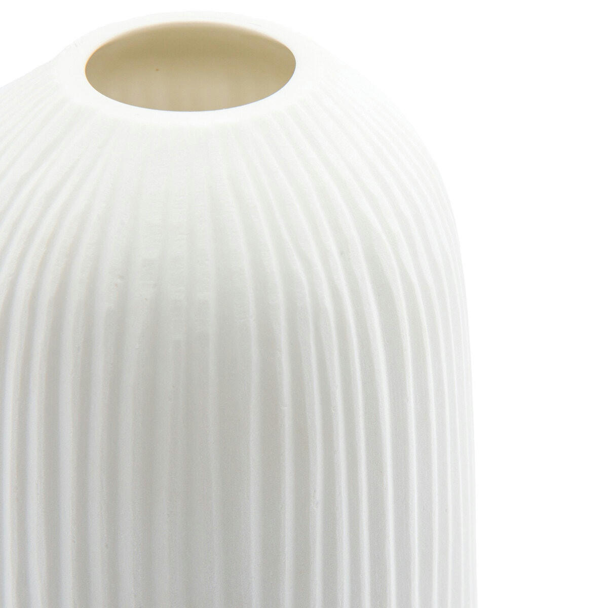 Vase en verre opaque strié, Mistrie
