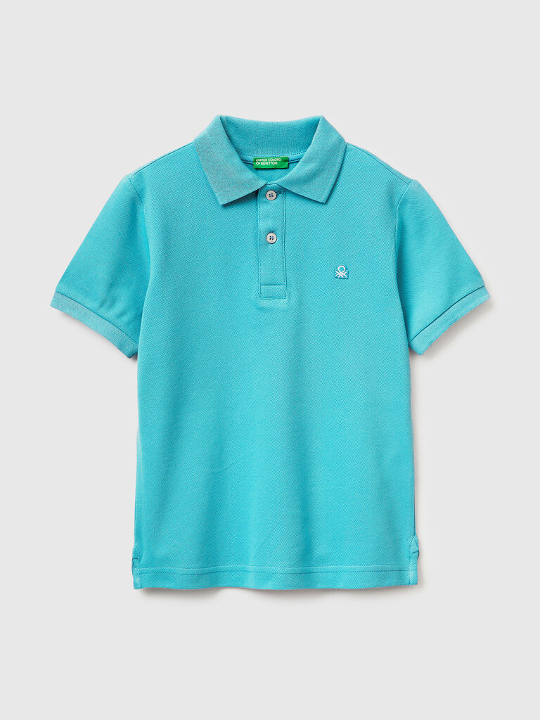 Slim fit polo in pure cotton