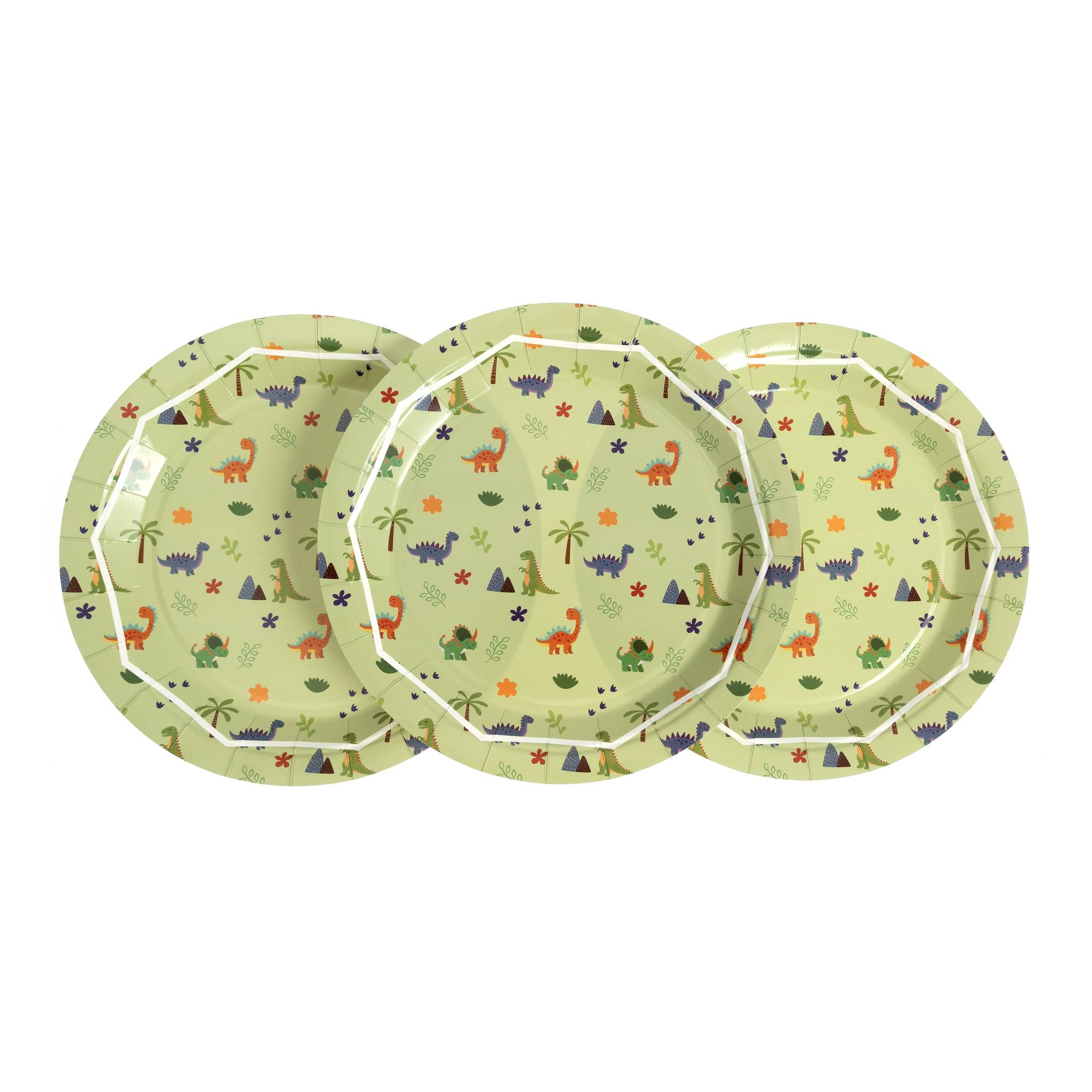 Dinosaur Party Paper Plates 8 Pack
