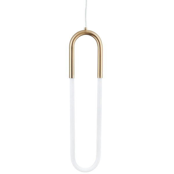 Lampa wisząca U-SHAPE nowoczesna biała złota