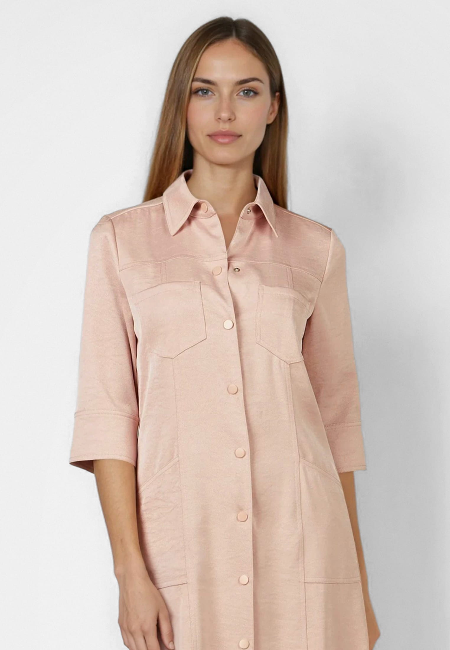 Kleid aus schimmerndem Twill