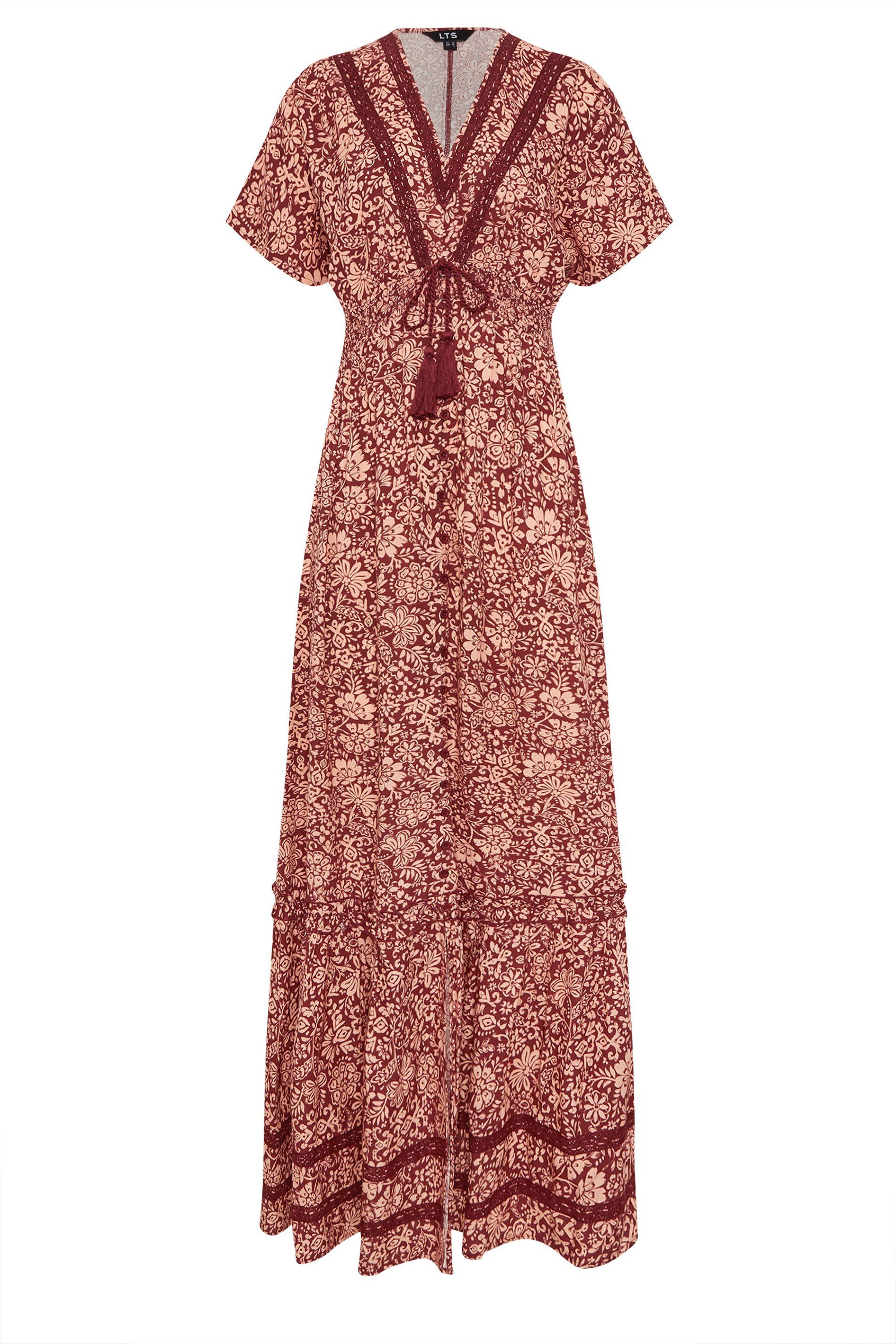 Long Tall Sally Tall Floral Textured Maxi Dress