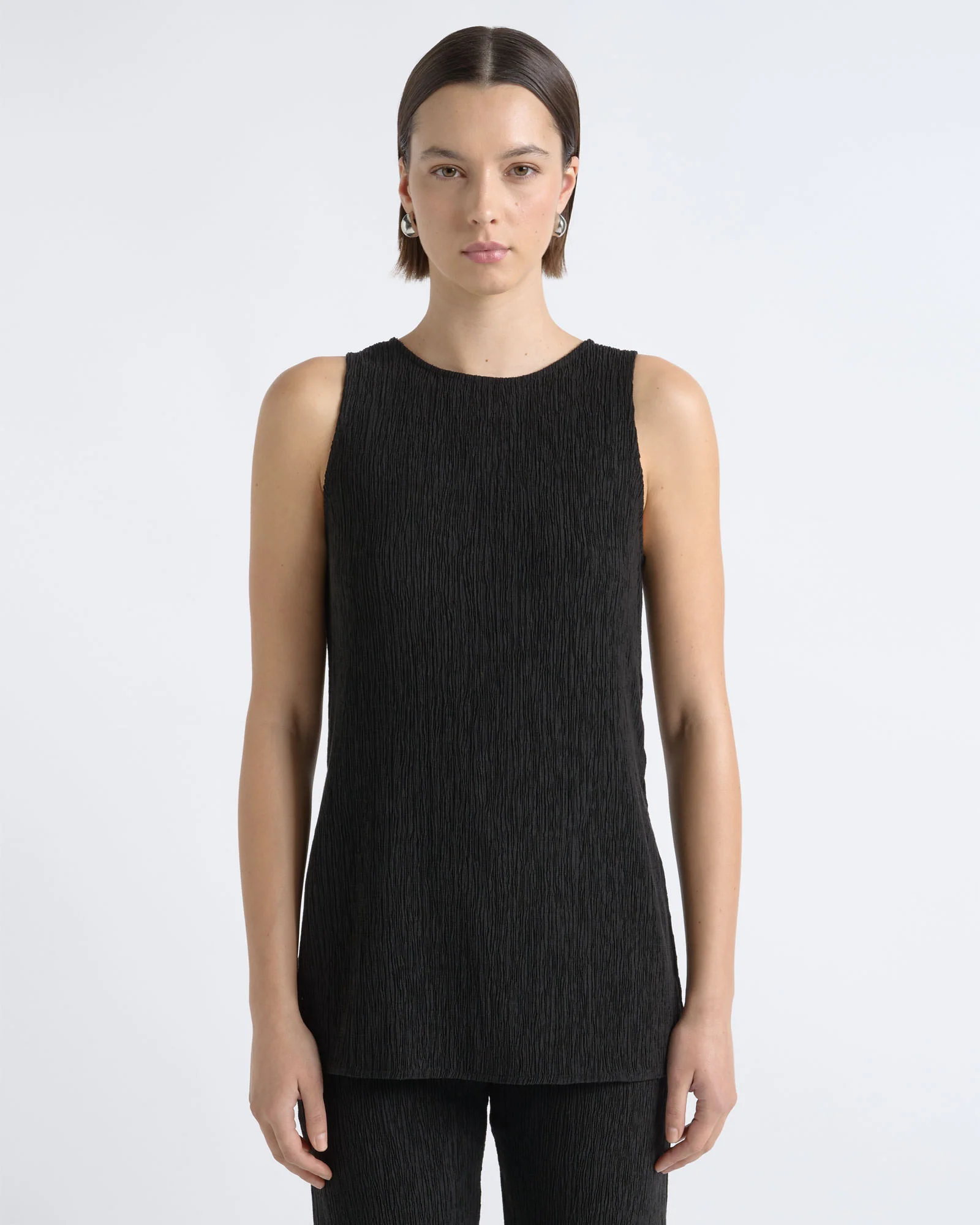 Textured Fitted Top