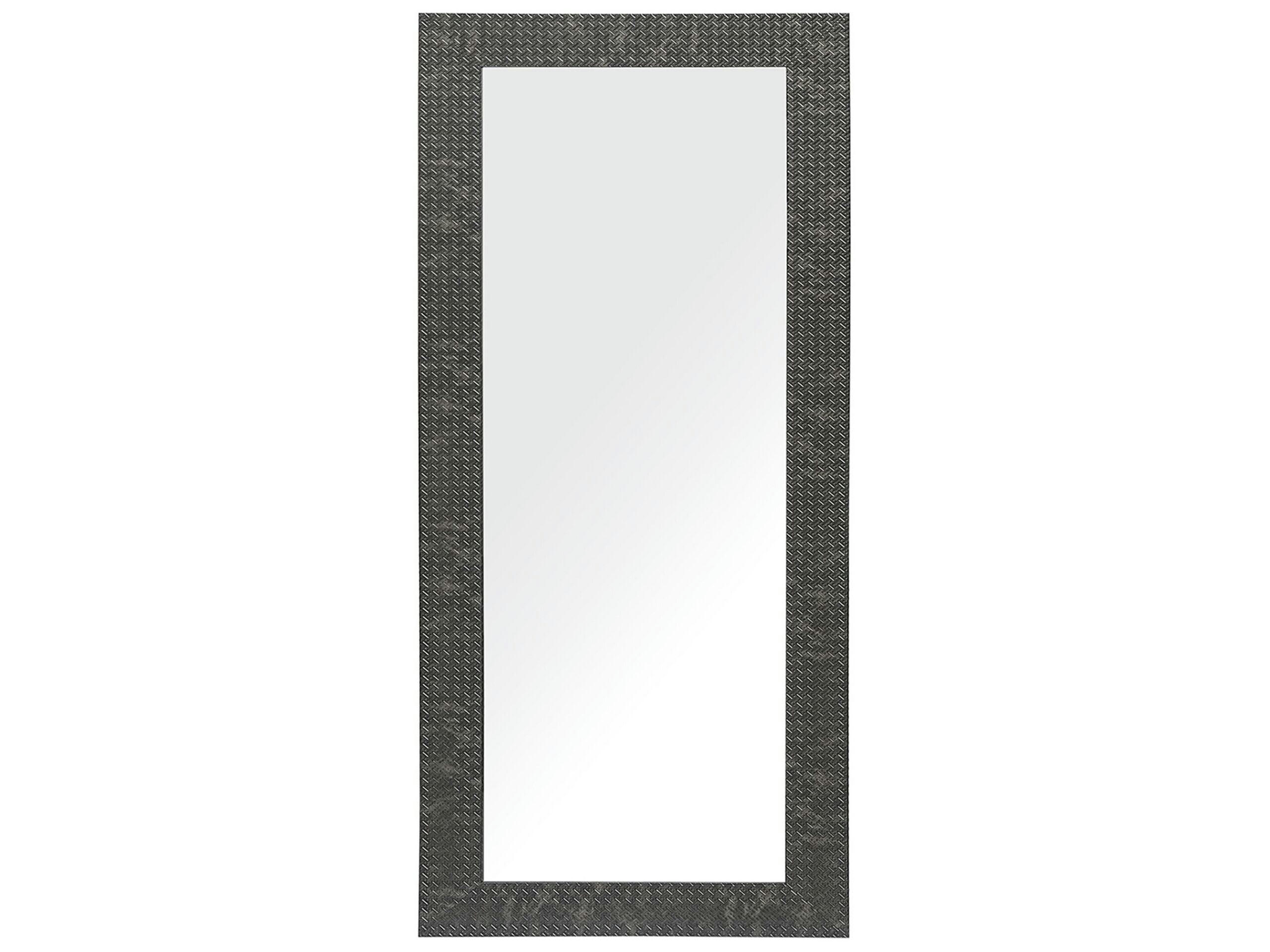 PLAISIR - Miroir en matériaux synthétiques noir 130x50