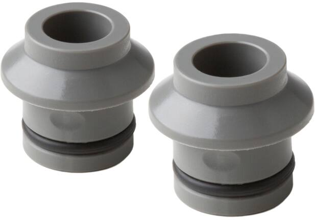 SeaSucker HUSKE Fork Mount Thru-Axle Plugs, Grey, 12-mm x 100-mm, 2-pc
