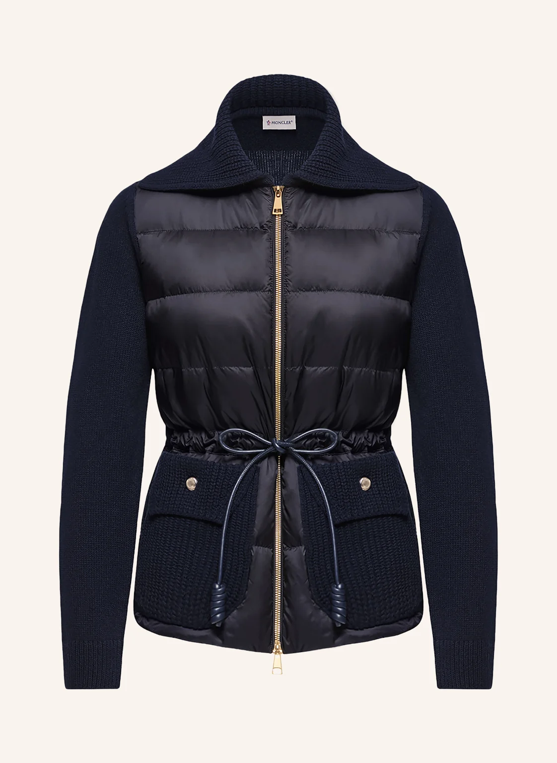 MONCLER Daunenjacke im Materialmix