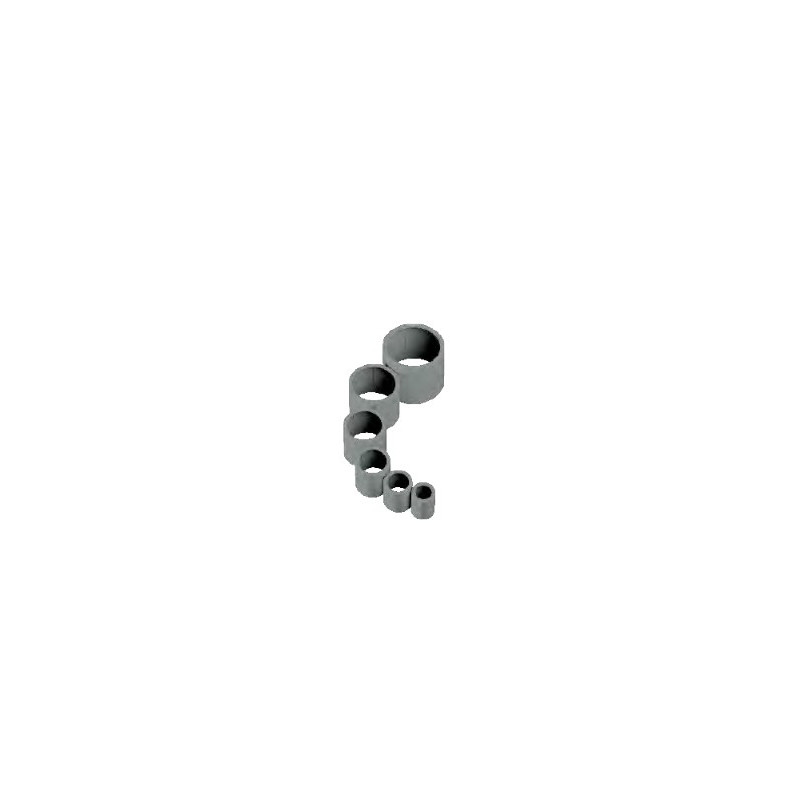 Attache à pression gris foncé Ø 16 mm 10 pièces REDDY