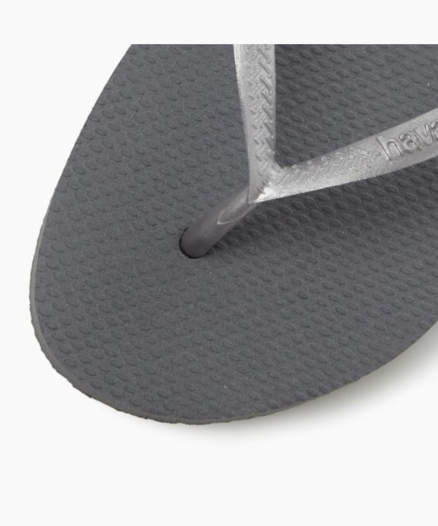 Slim Flip Flops Grey - Havaianas Slim Metallic Flip Flop
