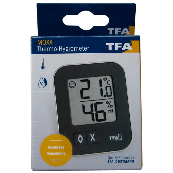 Thermo-Hygrometer, Breite: 5,7 cm, Temperaturbereich: 0 bis 50 °C