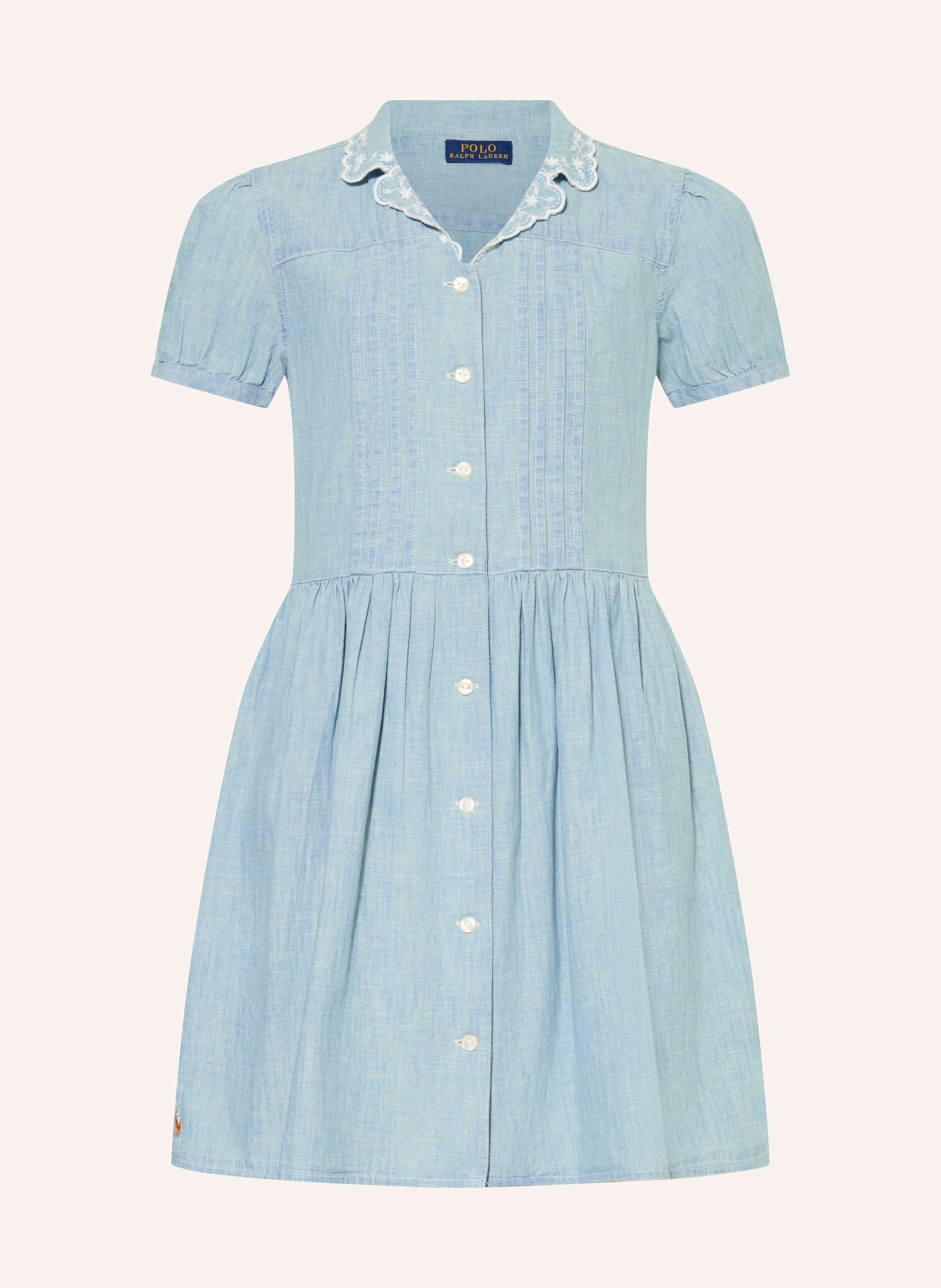 POLO RALPH LAUREN Hemdblusenkleid in Jeansoptik