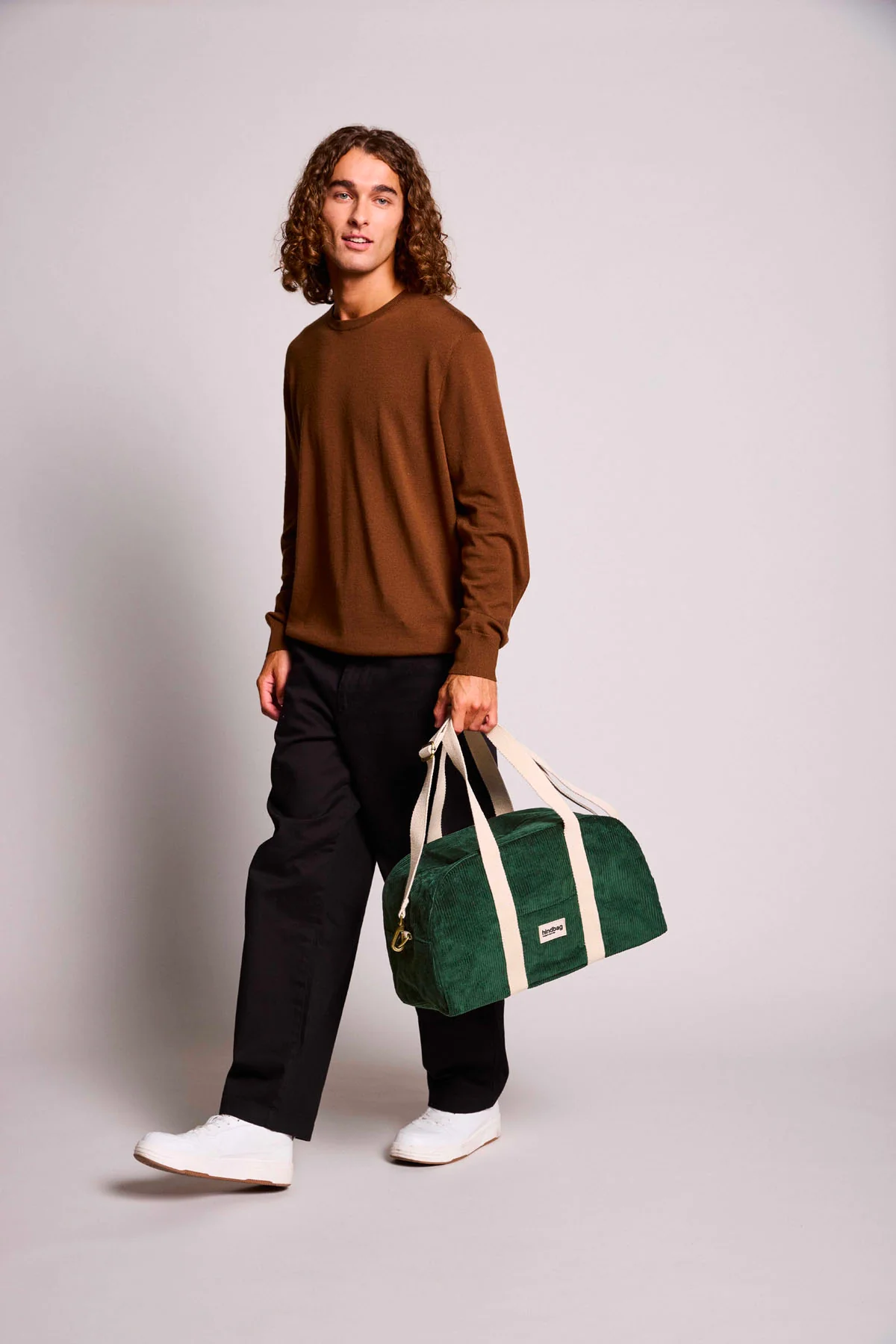 Sac bowling Charlie Velours Sapin