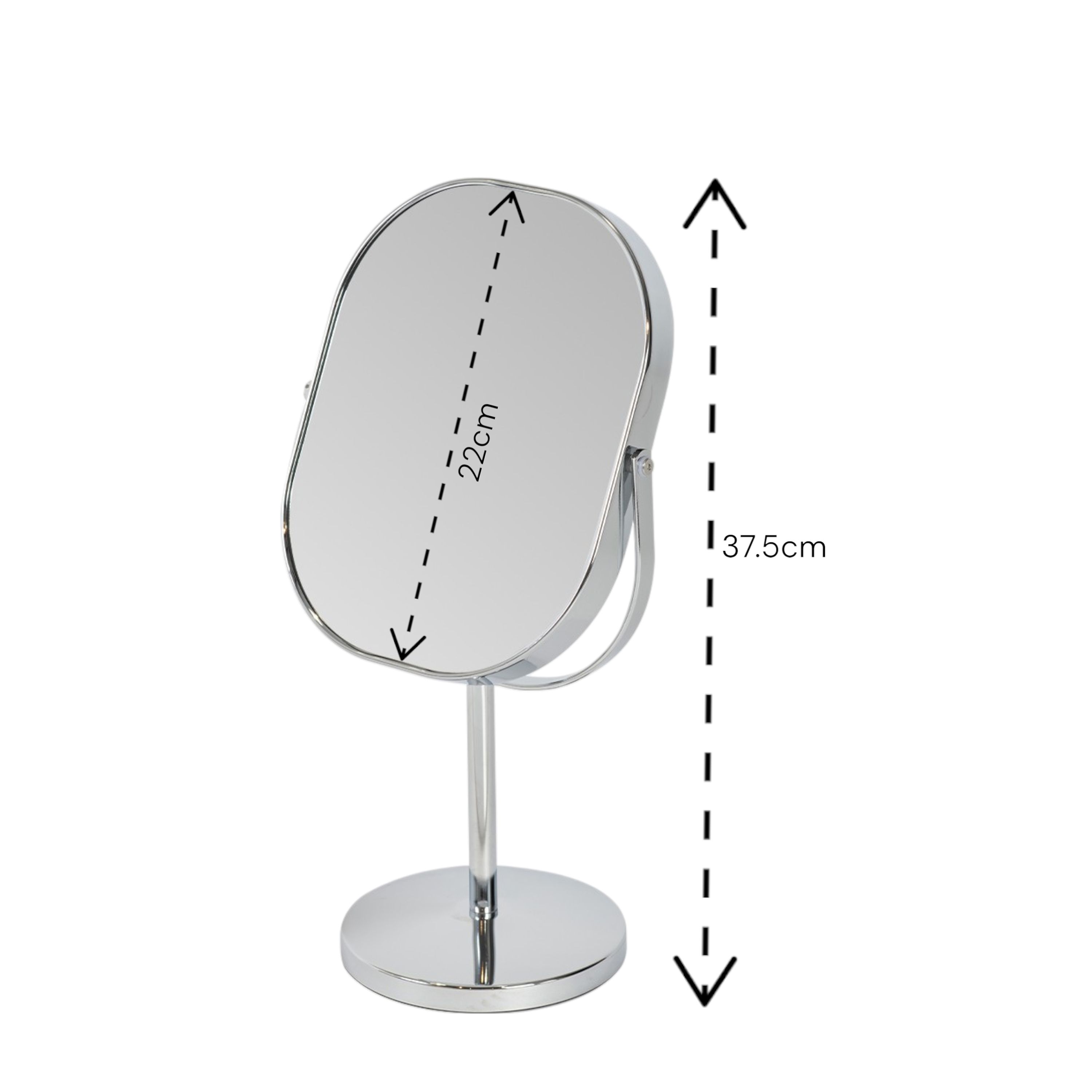 Showerdrape Nikon 3x Magnifying Chrome Oval Vanity Mirror