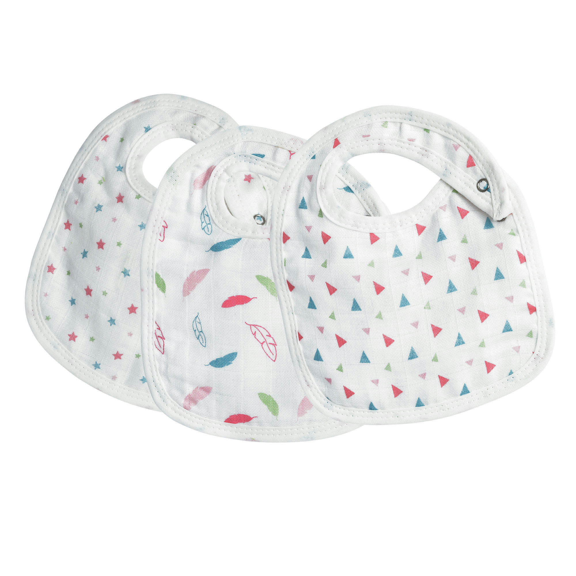 - Bavoirs bébé en coton bébé  Blanc