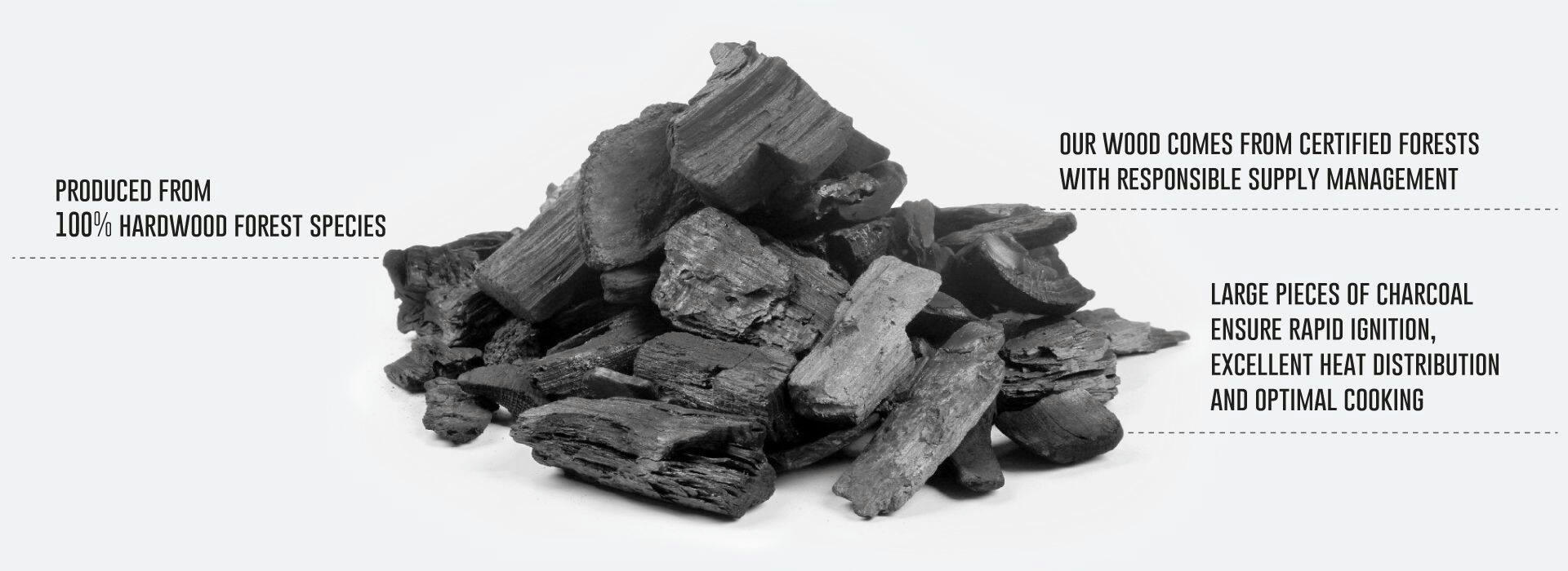 Maple Leaf Premium 100% Natural FSC Hardwood Lump Charcoal For BBQ Grilling, 8-Kg