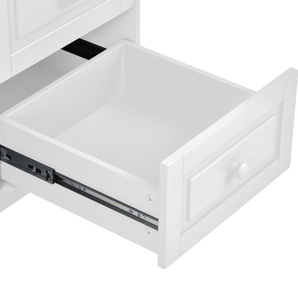 kitchen cart with Rubber wood desktop rolling mobile kitchen island with storage and 5 draws 53 Inch width