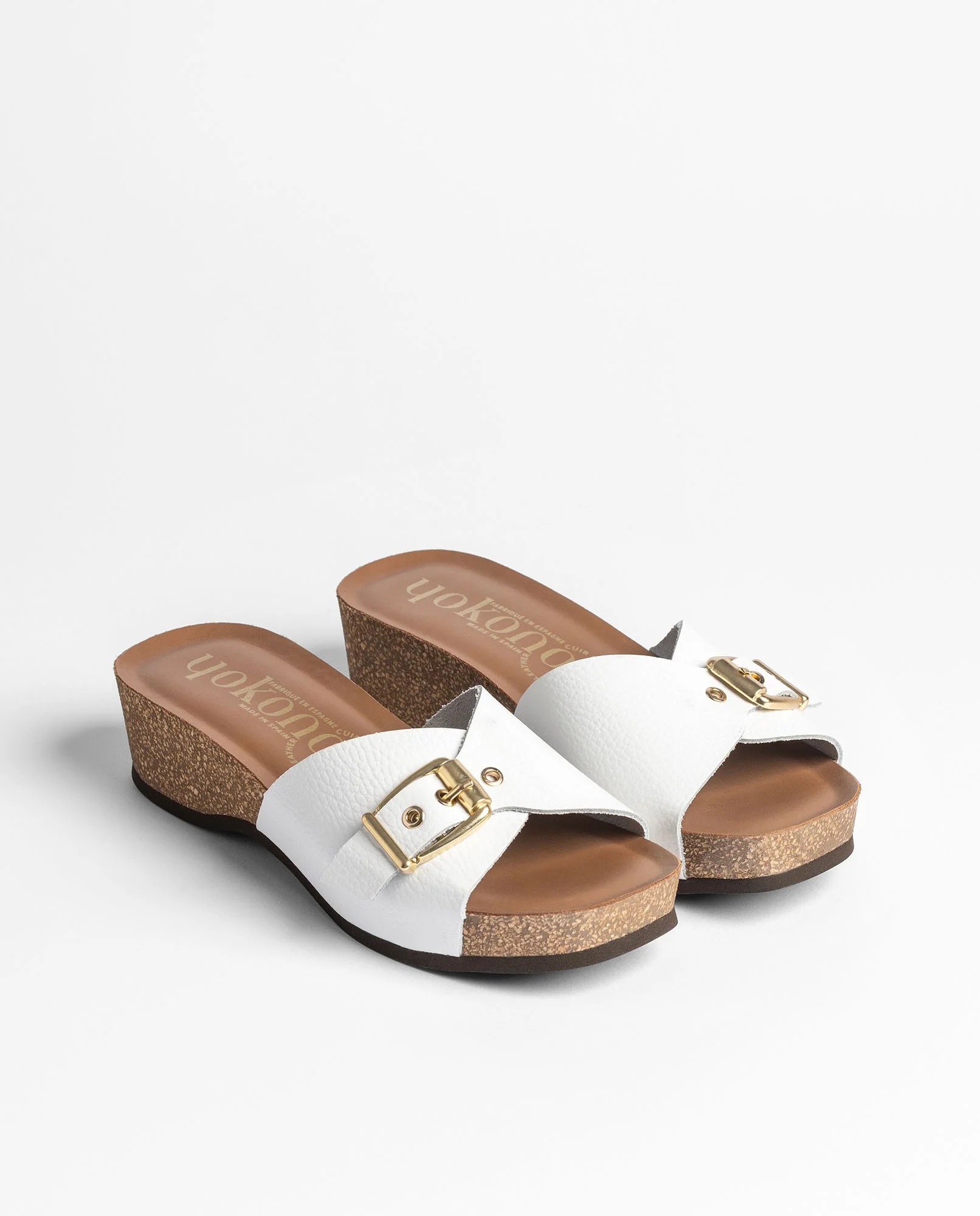 Sandalia cuña BOGO-260 blanco