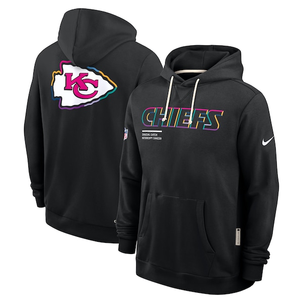 Kansas City Chiefs Nike Tall 2025 NFL Crucial Catch Sideline Standard Issue Dri-FIT Hoodie - Black