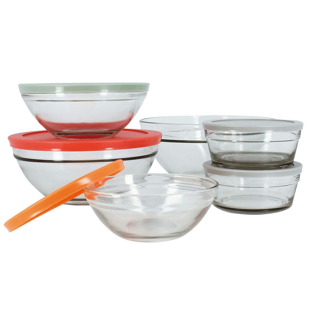CASSIS - Set de 6 saladiers en verre