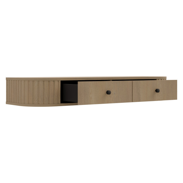 Toaletka wisząca 123 cm OVENTO dąb cremona
