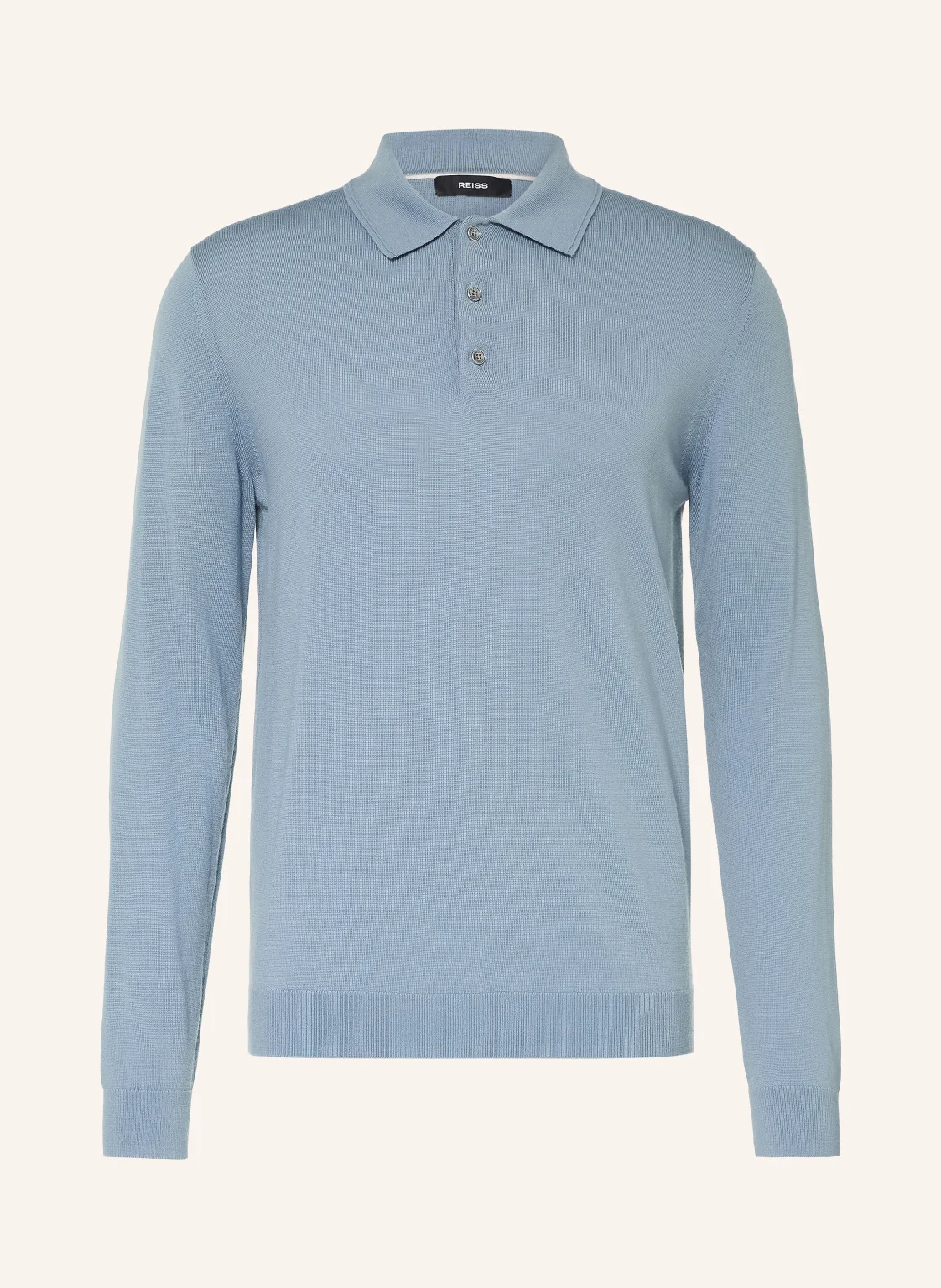 REISS Strick-Poloshirt TRAFFORD aus Merinowolle