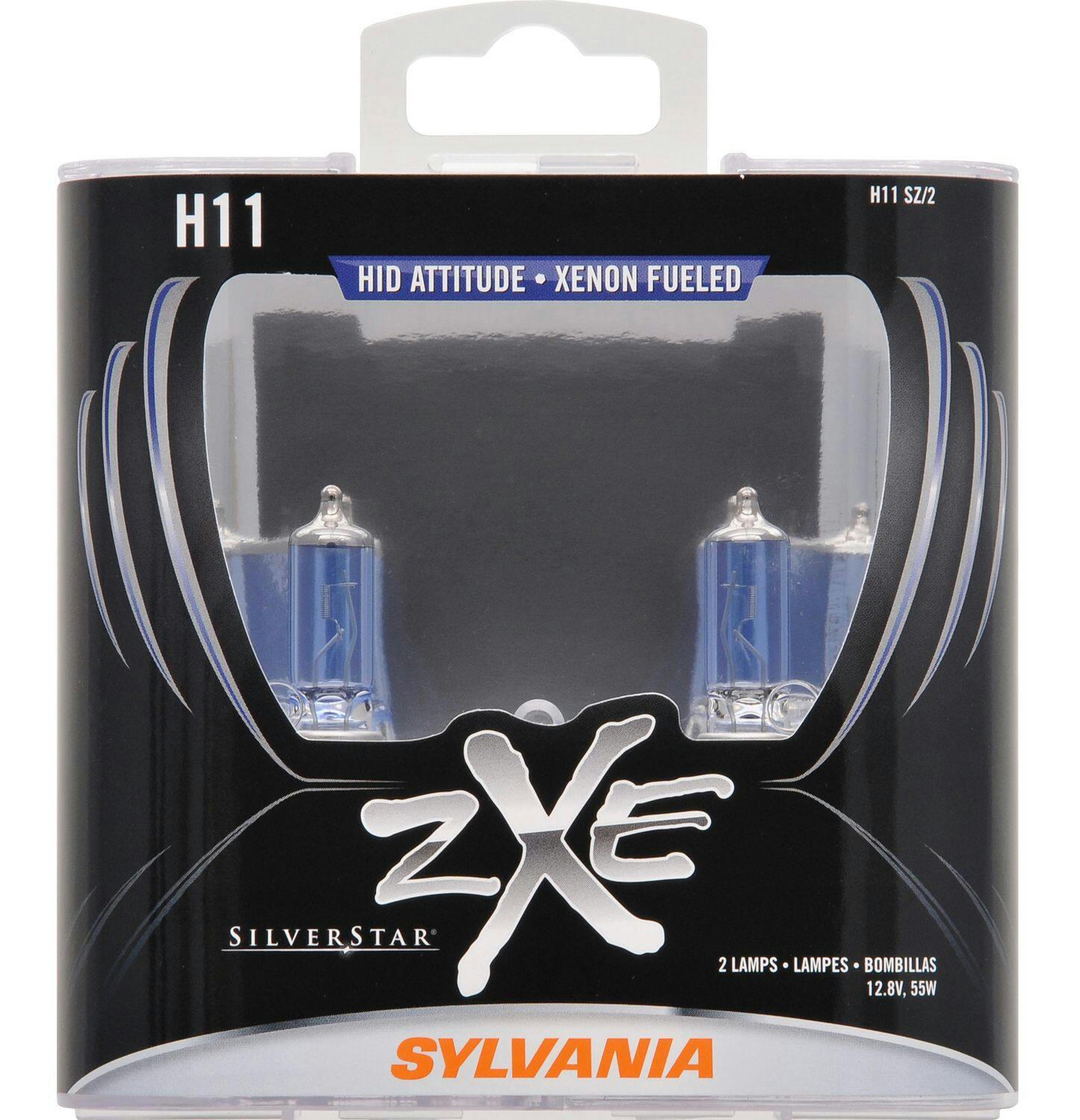 H11 Sylvania SilverStar® zXe Headlight Bulb, 2-pk