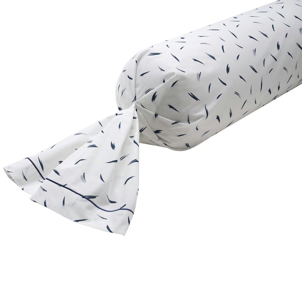 FACE À FACE - Taie de traversin percale blanc 43x210 cm