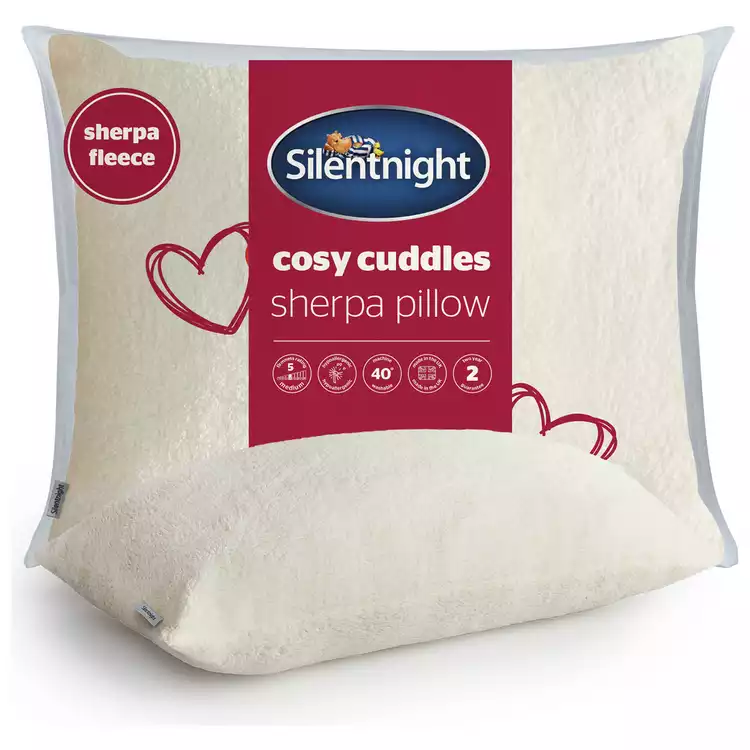 Silentnight Cosy Cuddles Sherpa Fleece Pillow