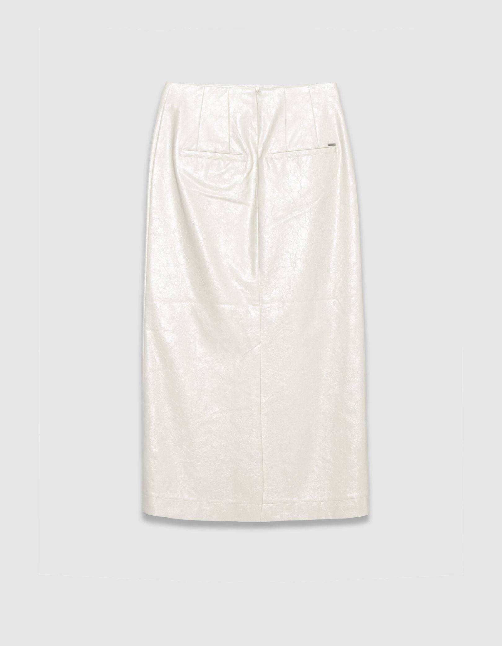 Jupe crayon longue blanche esprit rock Femme