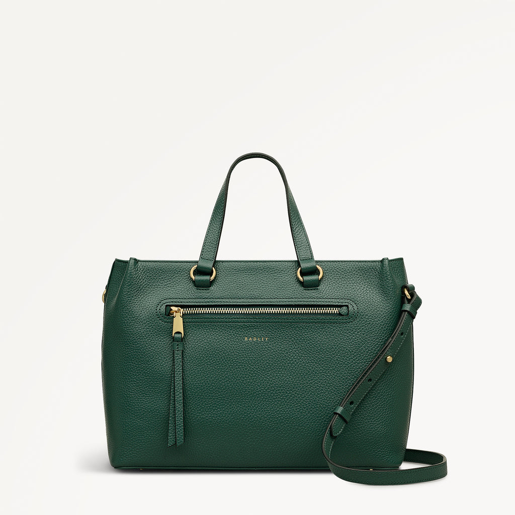 Pickwick Leather Medium Ziptop Grab Bag - POHZ11205