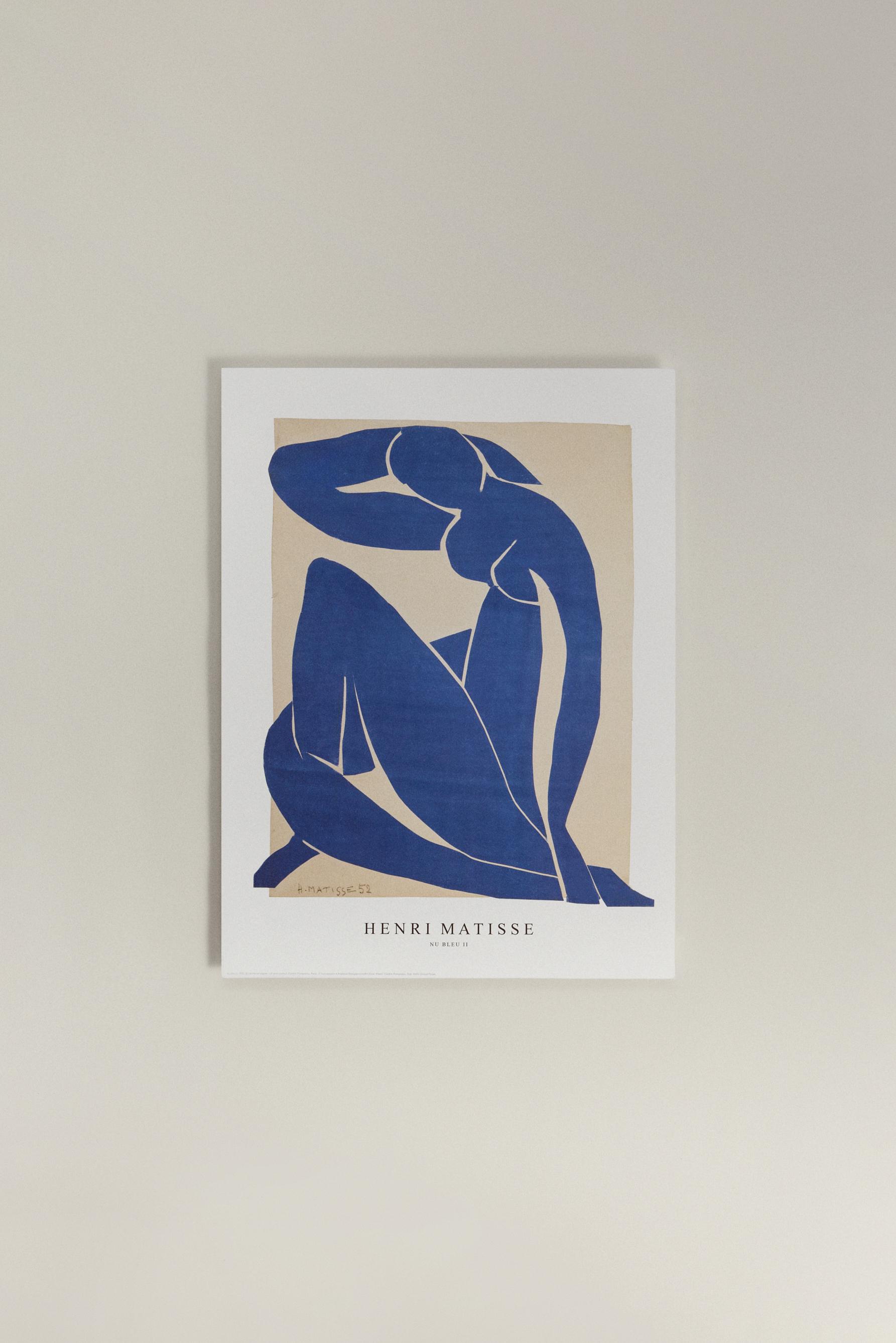 Póster Henri Matisse Nu Blue II (30 x 40 cm)