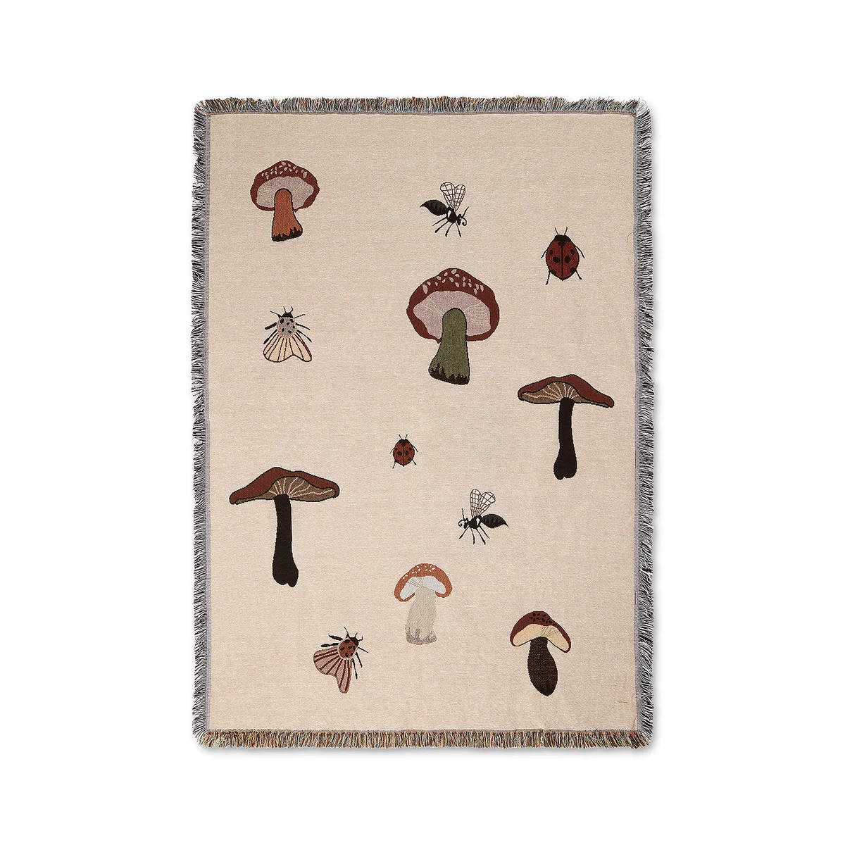 Ferm Living - Forest Decke und Wanddeko, 120 x 170 cm, sand