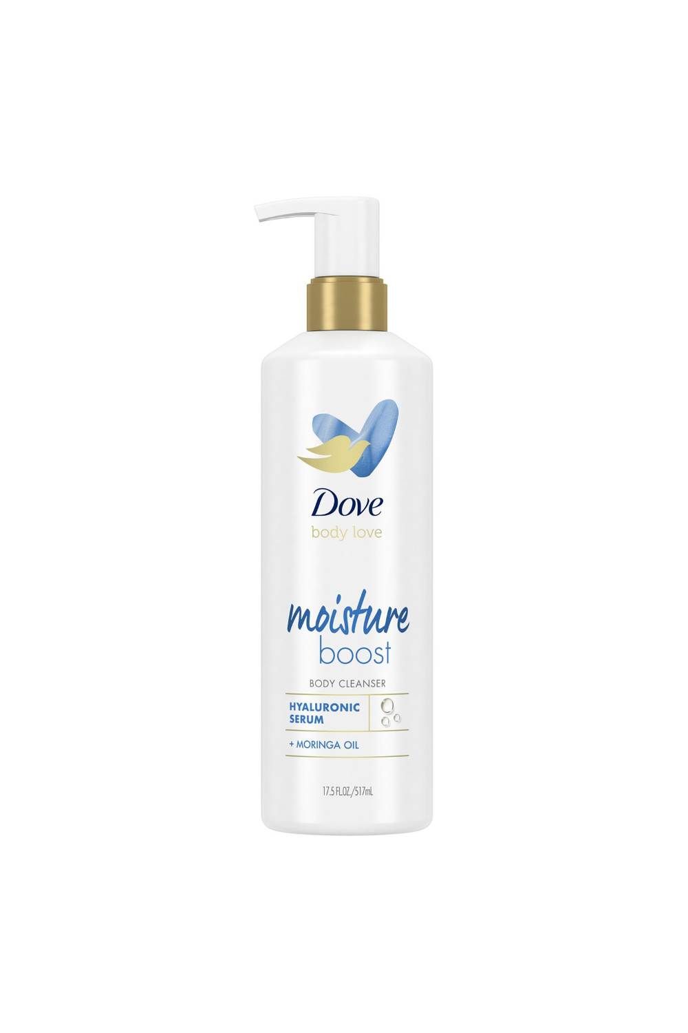Dove Moisture Boost 'Body Cleanser' with Hyaluronic Acid, 3x 517ml