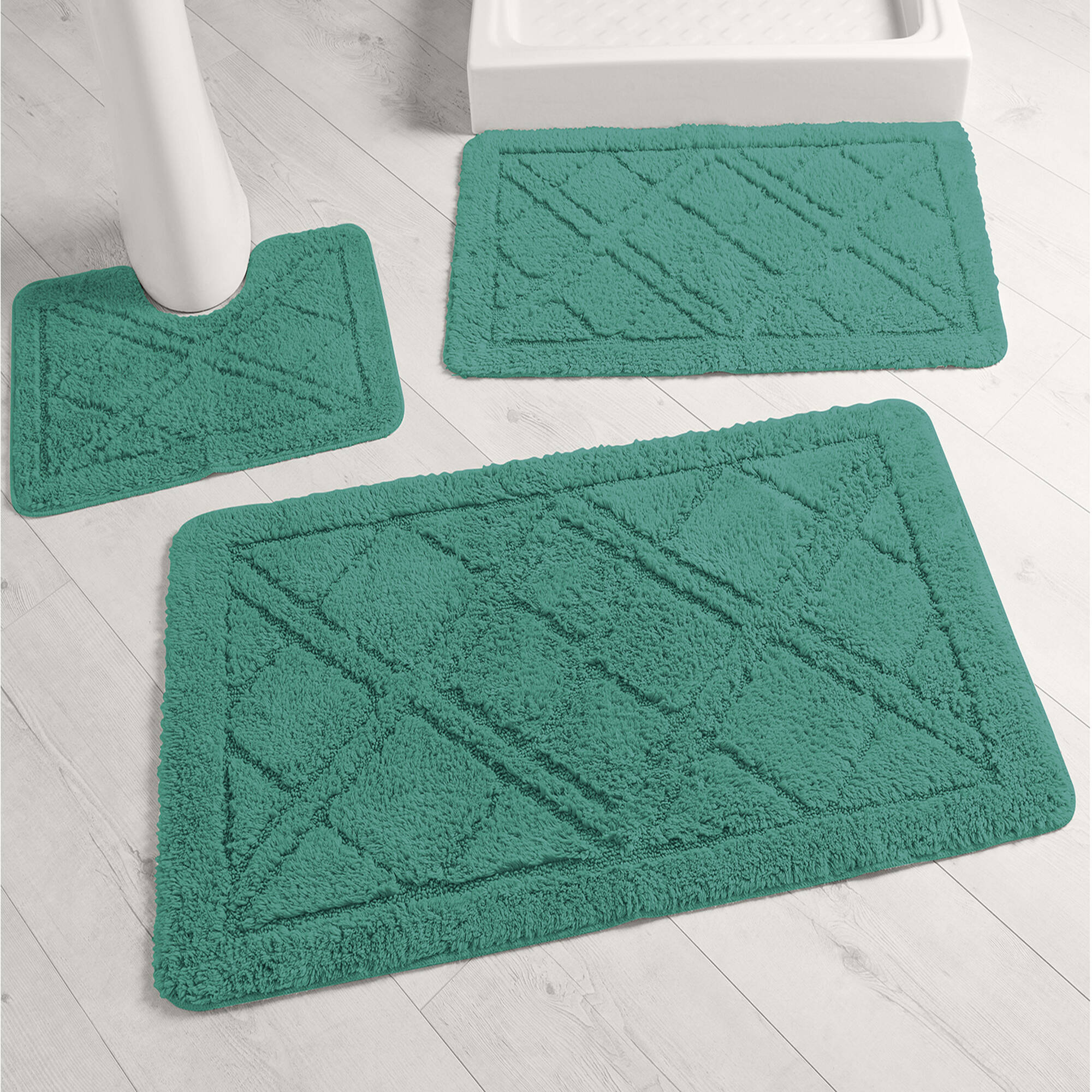 Tapis de bain losanges