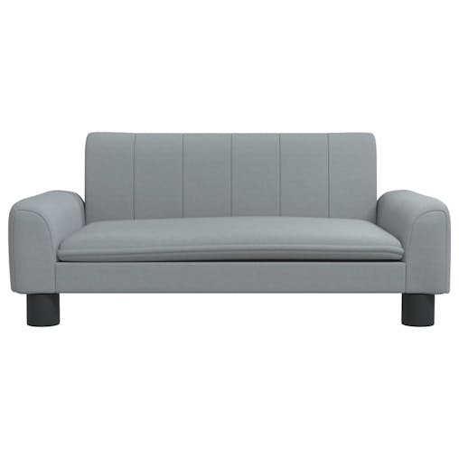 NNEVL Kids Sofa Light Grey 70x45x30 cm Fabric