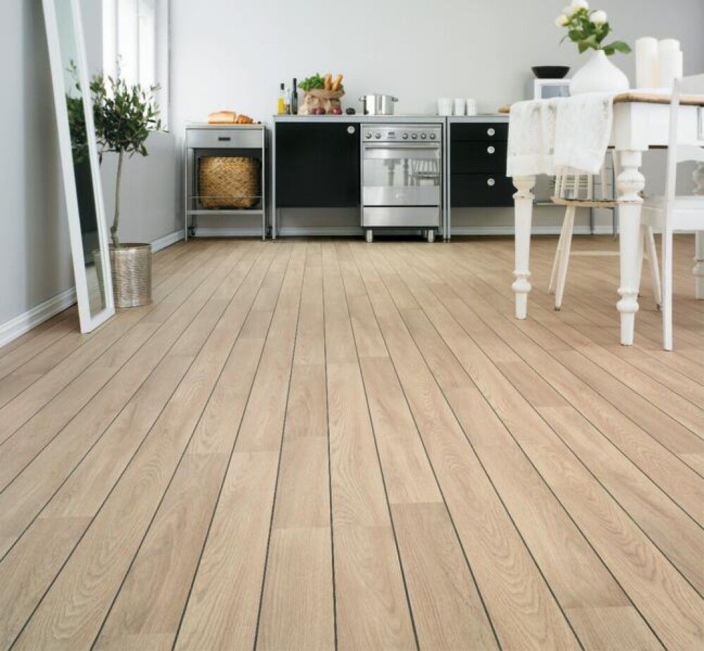 HØYTRYKKSLAMINATGULV BERRYALLOC EIK HVIT SKIPSGULV 2-STAV 1,91M²/PK