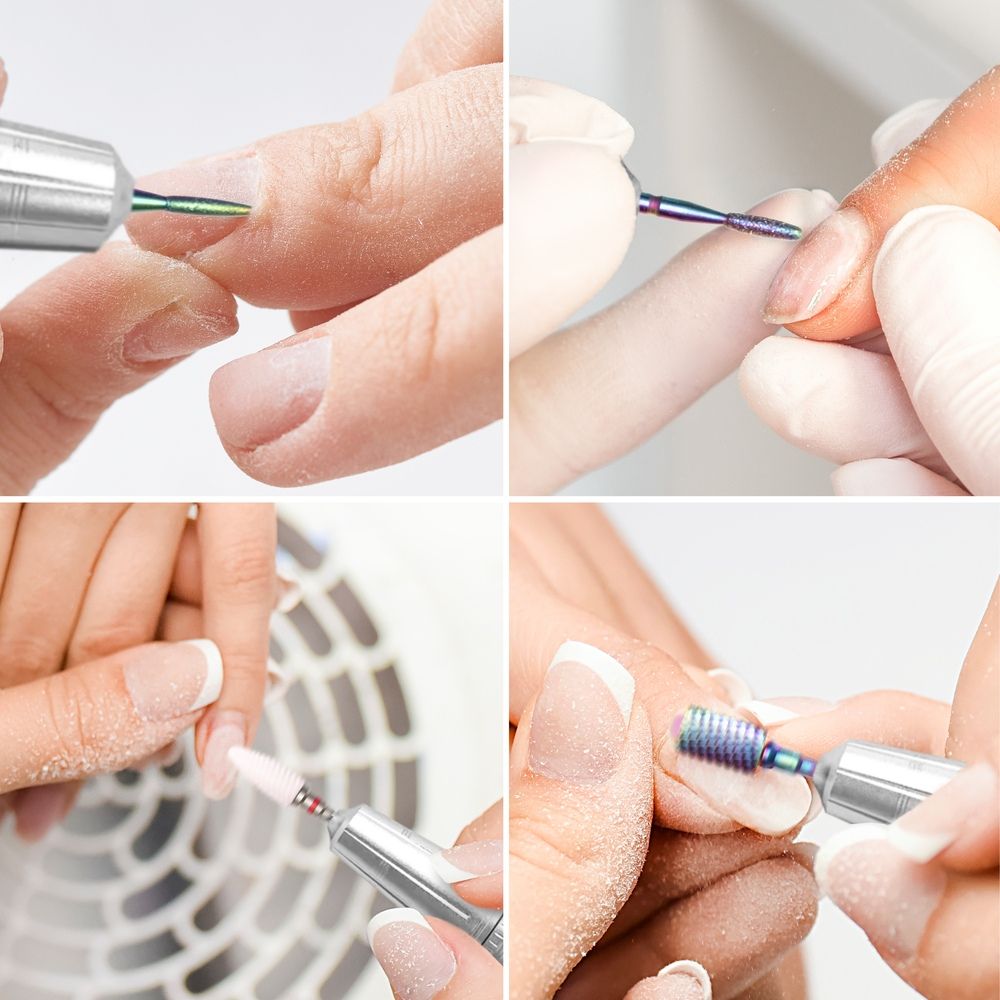 Rio Salon Pro Electric Nail File with Ceramic & Tungsten Nail Bit Set