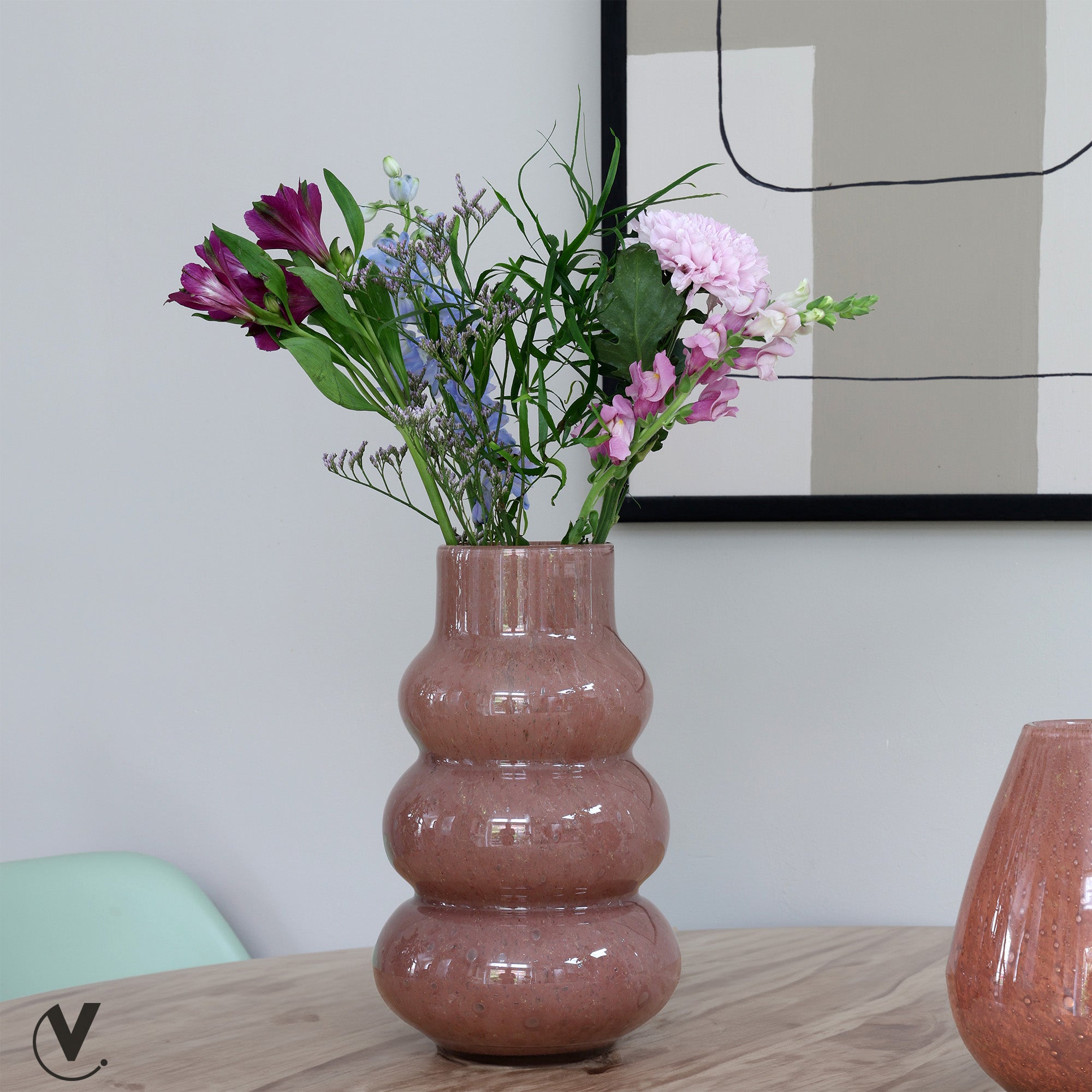 Vase The World Lomami Elite brown Ø18 x H30 cm