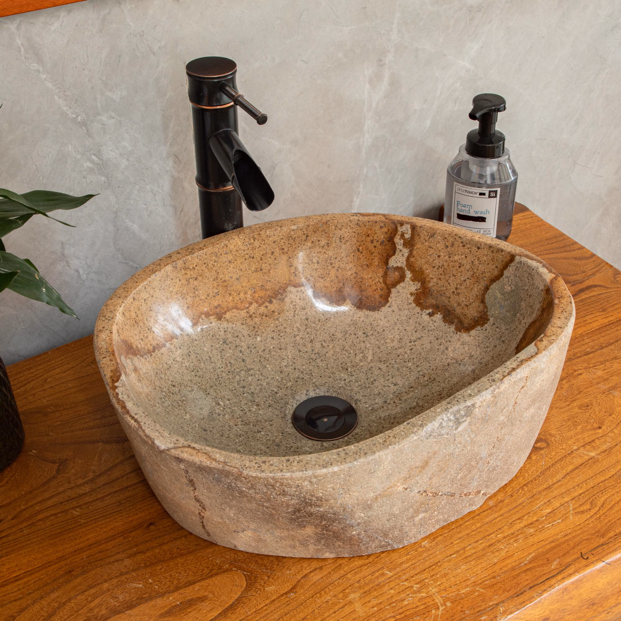 natural river stone sink, small model: 13-15 inches, stone sink, bathroom sink, natural stone vessel sink, granite sink, personalized sink,